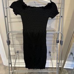 AQUA black cotton bandage dress.  Size XS